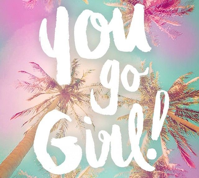 You Go Girl Pink Blue Image