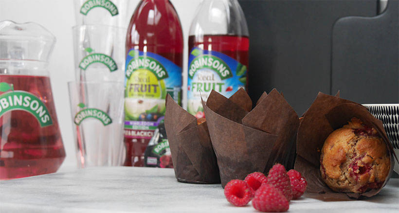 Pick It and Eat It – Sugar Free Raspberry Muffins | With Robinsons #Ad