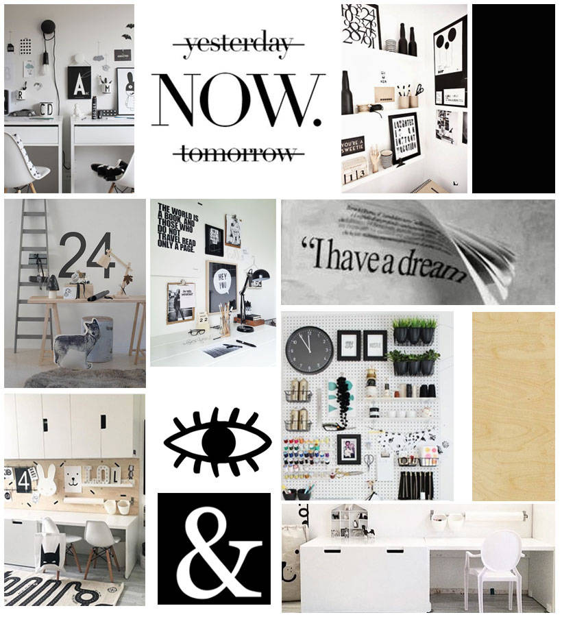 Monochrome Homework Station Ideas with Wayfair